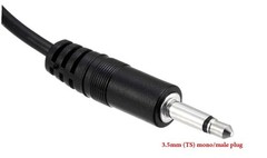 DC Barrel Plug Adapter 2.1×5.5mm to 3.5mm Mono Converter Power Cable 18AWG