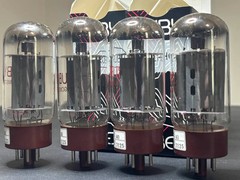 Ruby 6L6GCMSTR Matched Quad Vacuum Tubes w/ Original Packaging Tests NOS Quality