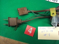 Fisher Turntable 330-AX/MT-30-02 AC Line Cord w/ Ground Wire. Tested.