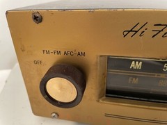 Vintage DeWald Tube Radio Receiver AM FM AFC 7-Tube L-803 A Powers On/Lights Up