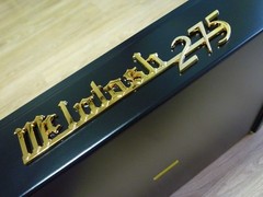 McINTOSH MC275 BLACK+BRUSHED LOGO EMBLEM LABEL BADGE – New Reproduction for DIY