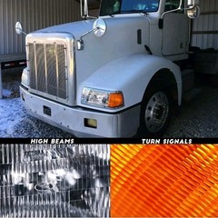 Front Driver Side Right Headlight with Corner Lamp for Peterbilt 385/377 Trucks