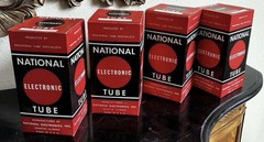 National Electronics Tungar Vacuum Tubes NL-623 Rectifier NOS Rare Lot CIB