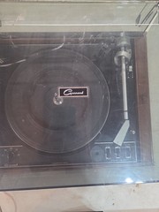 Garrard Synchro LAB 72B Wood Base Turntable, Shure M44E Cartridge, Repair, Video