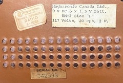 VINTAGE 1970s MCM MAGNASONIC FM/AM SOLID STATE RADIO TURNS ON!