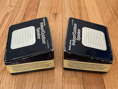 VINTAGE Radio Shack Indoor/Outdoor Mounted Speakers Cat. No. 40-1227A OPEN BOX