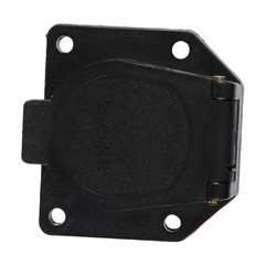 1pc 12V 7 Pin Round Trailer Plug 7 Way Socket Adapter Wiring Connector