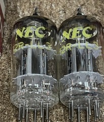 V- RARE NOS NIB PERFECT MATCH PAIR 12RLL3 12AT7 12AV7 ECC81 TUBES TRIPLE PLATES