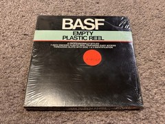 Vintage BASF Empty 7” Smoked Plastic Reel New Sealed