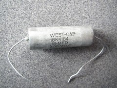 PAIR WEST-CAP WESTCAP 0.18 uf 400 VDC 18K4184 NOS VITAMIN Q TYPE PAPER IN OIL