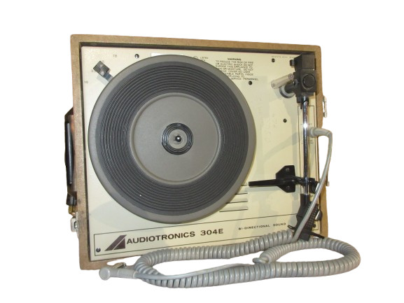 Vintage Audiotronics Model 304E Record Player, 4-Speed Turntable