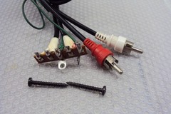 Hitachi HT-40S Turntable RCA Cord, Cartridge Interface, Ground Wire Tested