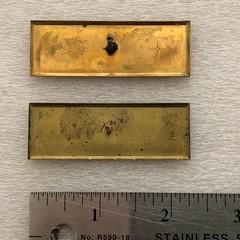 VINTAGE 1 PAIR FISHER Speaker Badge ( ORIGINAL )