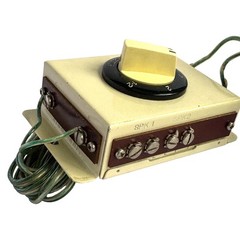 Vintage Speaker Selector Switch Box – Dual Output (1, 2, 1-2) – Rotary Dial