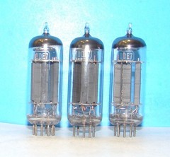 10DE7 RCA 3 radio audio electron amplifier vintage vacuum tubes valves tested