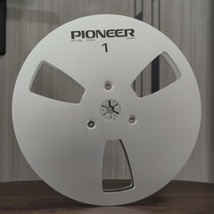 New One Pair Pioneer silver 7” Tape Reel Light Metal Aluminum Take Up Reel