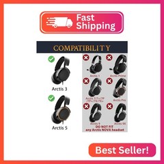 SOULWIT Headband for SteelSeries Arctis 3/Arctis 5 (Do Not Fit Other Arctis) Gam