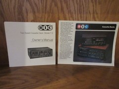 BIC T-2 Vintage Cassette Deck 2-Speed Vintage (Needs Belt)
