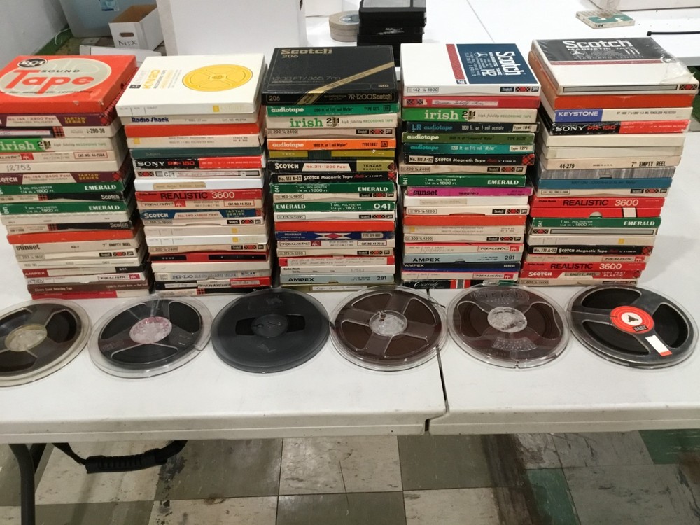 Lot of 25 Vintage Reel To Reel Use Tapes – Sold as Blanks + 1 Free Reel