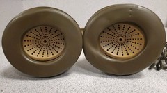 Koss K-6 Corded 1/4 Inch Stereo Headphones 70s Brown 8 Foot Cable