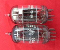 1963 GE JG-6189/12AU7WA PLATINUM PLUS Triple Mica XSR Preamp Tubes Matched Pair