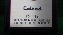 Vintage Calrad Stereo-Monaural Junction 15-132 w/1/4″ Phono Plug Slider