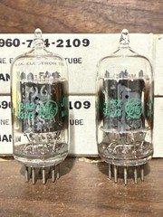Matched NOS Pair GE JAN 5965 Clear Top Military Spec Vacuum Tubes TV7 Tested NEW