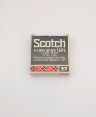 Vtg Scotch 3M 41 Splicing Tape 1/2 Inch 65ft Magnetic Tape New Old Stock