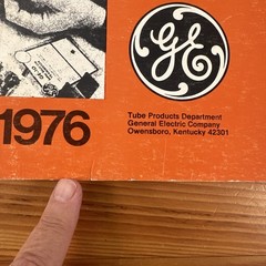 Vintage 1976 General Electric Tube Products Replacement Semiconductor Guide
