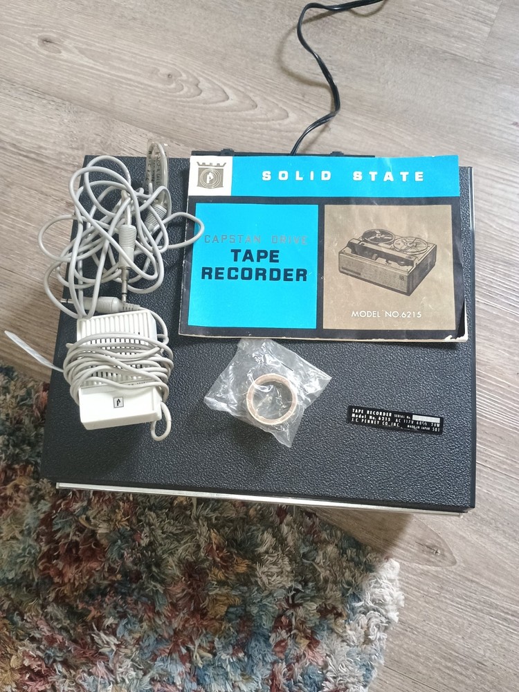 J.C. Penney Solid State Capstan Drive Tape Recorder Model 6215
