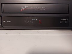 Mitsubishi HS-U446 Video Cassette Recorder/Player w/ Remote – Tested –