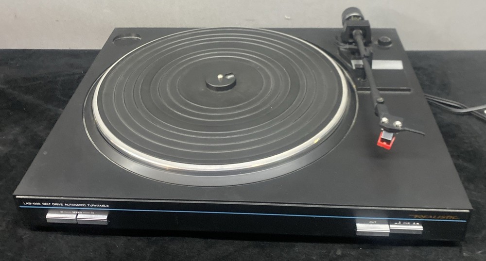 Realistic Optimus LAB-1000 Belt Drive Automatic Turntable Works No Lid No Needle