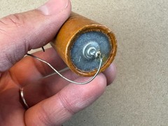 Vintage 1966 Mallory Paper Capacitor 100 uf 150v Axial Cap