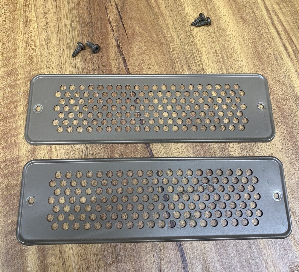 Vintage Zenith Circle of Sound Console Original Turntable Vent Covers