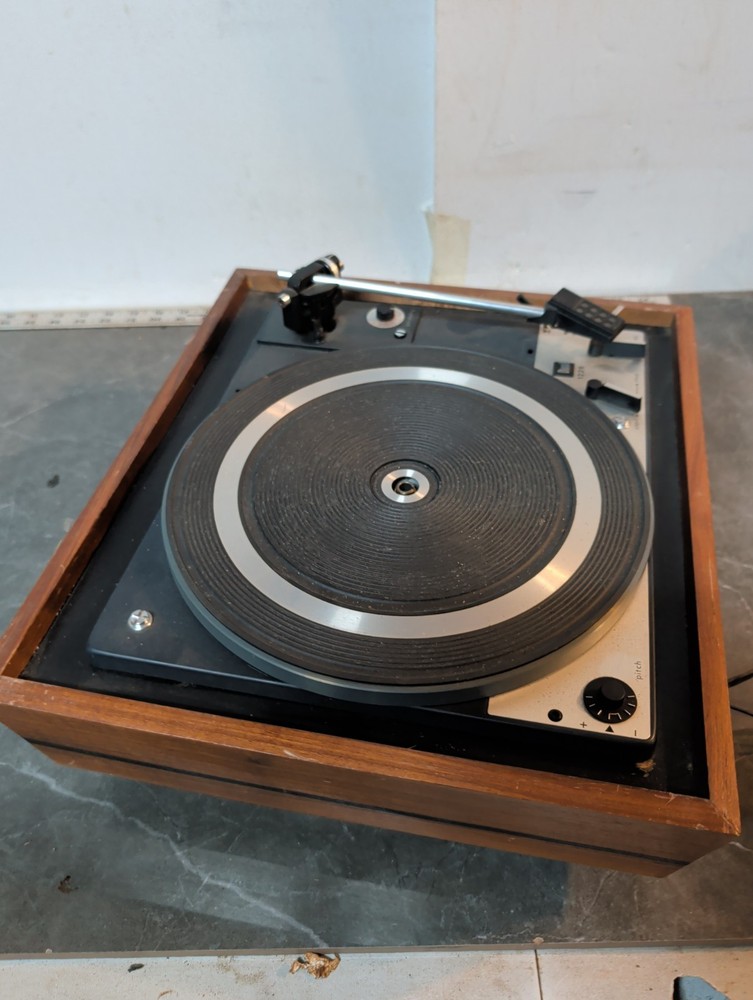 Dual 1226 & 1246 Automatic Turntable Parts Lot w/ United Audio Cabinet Tonebar
