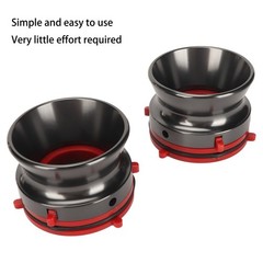 1 Pair NAB Hub Adapters Professional Polished Aluminum Reel To Reel Tape Opener