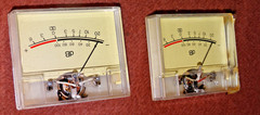 1 Matched Pair Sharp/Optonica RT2050U analog VU Meters very good tested w bezel