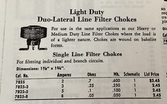 miller 7825-8 filter choke 0.05mH 8 amps
