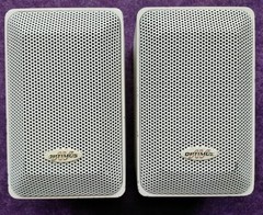 PAIR Realistic Tandy Minimus 7 Optimus Pro 7AV 40-2059 Die Cast Metal White PAIR