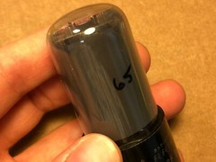Vintage 1947 RCA 25L6GT Output Tube Tests Great Smoked Glass