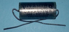 Sprague Vitamin Q .068 uF 600 Vdc Audio Guitar Amplifier Paper/Oil NOS Capacitor