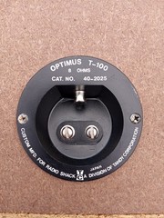 Vintage Realistic Optimus T-100 Speakers Tested And Working Read Description