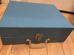 Vintage Imperial Party-Time Model 100 Record Player Blue Tested Spins 33/45
