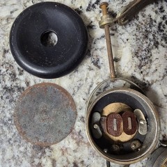 1920s-Era Antique Yanky Headphones with Headband & Cloth Cord – Very Rare Brand!