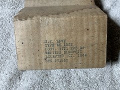 Western Electric 1B23 WWII SPARK GAP Tube CV539 729A 1944 NOS Government Stamp