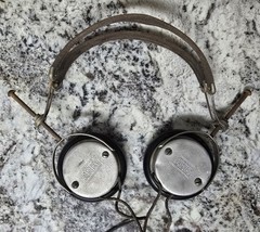 1920s-Era Antique Yanky Headphones with Headband & Cloth Cord – Very Rare Brand!