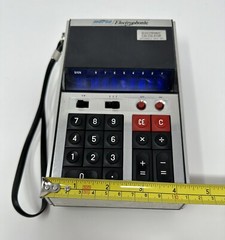 Morse Electrophonic Calculator CAL-801 with Carrying Bag Case Untested Vintage