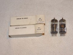 2 x 5814A (12AU7) RCA Tubes*Super Strong Matched*Black-O*MEATBALL*NOS_NIB* #R2