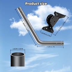 Nozomi Starlink Mount For Gen 3/4 Adjustable Wall/Roof Mounting Kit Compatible