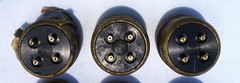 5935-00-376-9334 4-Pin Electrical Receptacle Connector (Lot of 6pcs)